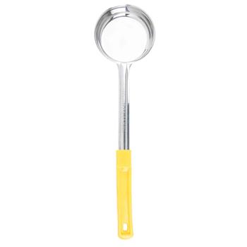 TableCraft Solid Spoodle, 150ml, 14 in x 3.625 in x 1 in, Stainless Steel, Yellow