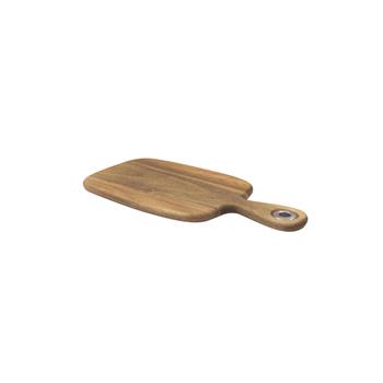 TableCraft Acacia Collection Rectangular Serving Board, 12 in x 6.25 in x 0.6 in, Wood