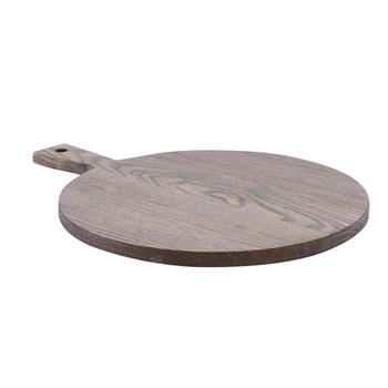 TableCraft Ashwood Collection Round Paddle Board, 16 in x 12 in x 0.6 in, Wood