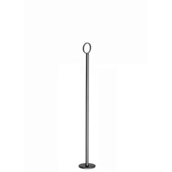 TableCraft Number Stand with Flat Bottom, 2.75 in x 2.75 in x 18.375 in, Powder Coated, Black