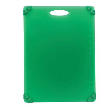 TableCraft Grippy Cutting Board, 20 in x 15 in x 0.625 in, Polypropylene, Green
