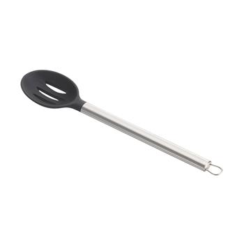 TableCraft Slotted Black Spoon, 2.5 in x 0.875 in x 13.25 in