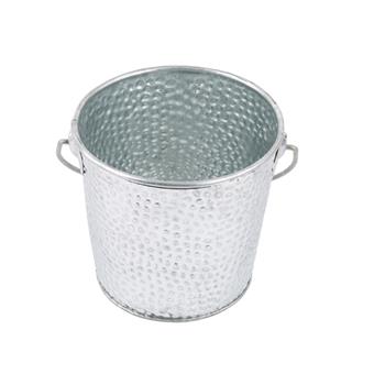 TableCraft Galvanized Collection Medium Pail With Handle, 4.5 in x 4 in x 3.625 in, Steel