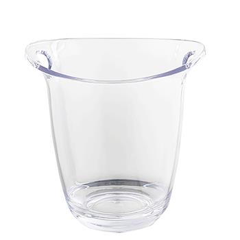 TableCraft Wine Bucket, 2 3/4 qt, Clear SAN Plastic, 8.625 in x 7.5 in x 9 in
