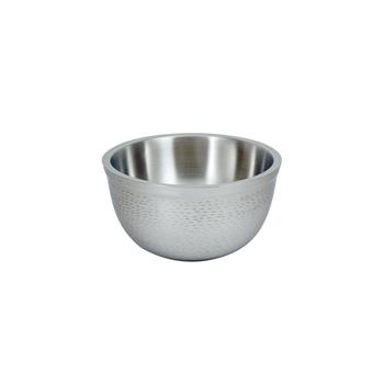 TableCraft Remington Collection Round Double Wall Bowl, 3 &#188; qt, 9.5 in x 9.5 in, Stainless Steel