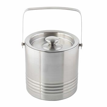 TableCraft Double Wall Room Service Ice Bucket, 58 oz, Stainless Steel