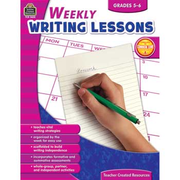 Teacher Created Resources Weekly Writing Lessons, Grades 5-6