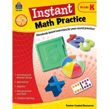 Teacher Created Resources Instant Math Practice, Grade K