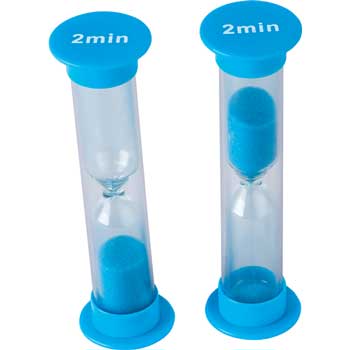 Teacher Created Resources 2 Minute Sand Timers, Small, Blue