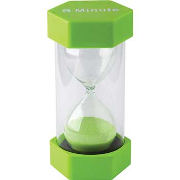Teacher Created Resources 5 Minute Sand Timer, Large, Green
