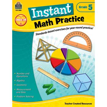 Teacher Created Resources Instant Math Practice, Grade 5