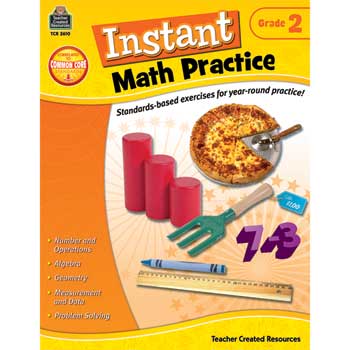 Teacher Created Resources Instant Math Practice, Grade 2