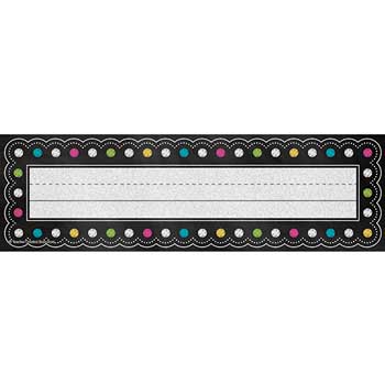 Teacher Created Resources Chalkboard Brights Flat Name Plates