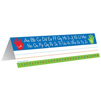 Teacher Created Resources Left/Right Alphabet Name Plates, Tented, 36/PK