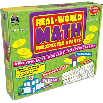 Teacher Created Resources Real World Math: Unexpected Events Game