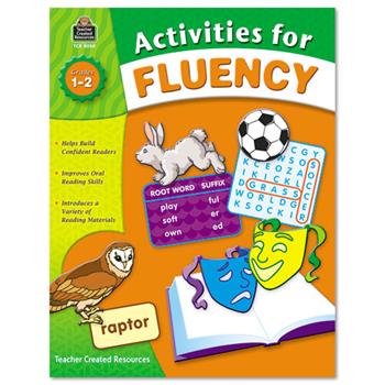 Teacher Created Resources Activities for Fluency, Grades 1 to 2, 144 Pages