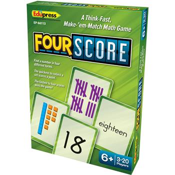 Edupress Four Score Card Game, Math