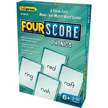 Edupress Four Score Card Game, Phonics