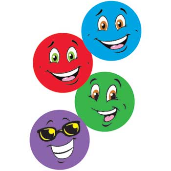 TREND Stinky Stickers, Colorful Smiles Tutti-Frutti, 96/PK