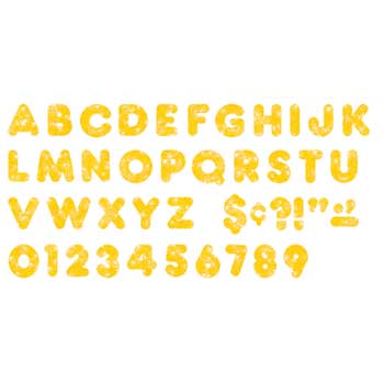 TREND Ready Letters Sparkles Letter Set, Yellow