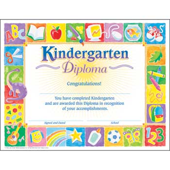 TREND Early Learning Certificates, Kindergarten Diploma