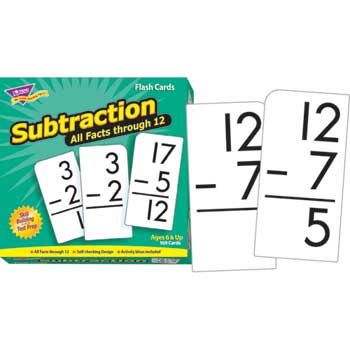 TREND Subtraction 0-12 All Facts Skill Drill Flash Cards