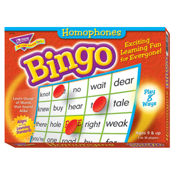 TREND Bingo Games - Homophones