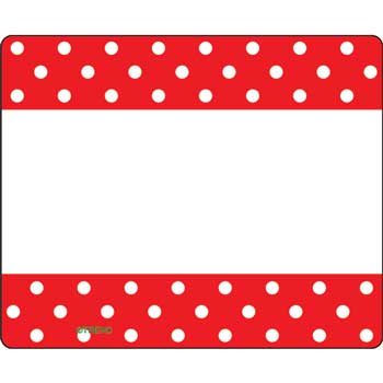 TREND Polka Dots Red Terrific Labels
