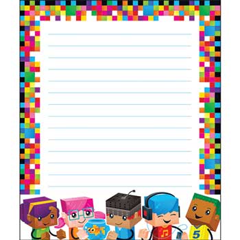 TREND BlockStars Notepad, Ruled, 6.5&quot; x 7.75&quot;, White Paper, 50 sheets