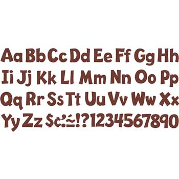 TREND Chocolate 4&quot; Playful Combo Ready Letters