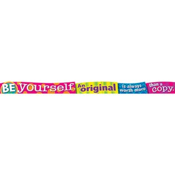TREND ARGUS&#174; Wall Banner, Be Yourself: An Original is Always Worth More than a Copy, 10&#39;