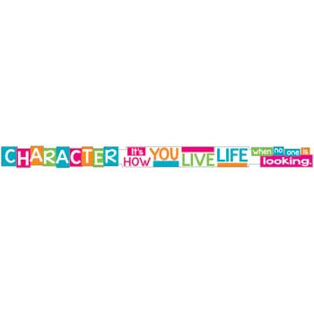 TREND ARGUS&#174; Wall Banner, Character: It&#39;s How You Live Life When No One is Looking, 10&#39;