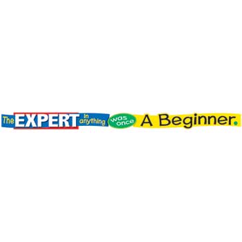 TREND ARGUS&#174; Wall Banner, The Expert in Anything was Once a Beginner, 10&#39;