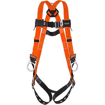 Honeywell Miller Titan T-Flex Full-Body Stretch Harness with Sliding Back D-Ring, Tongue Buckle Legs, Universal