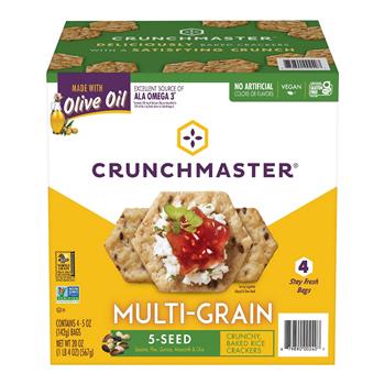 Crunchmaster 5-Seed Multi-Grain Crunchy Oven Baked Crackers, 20 oz
