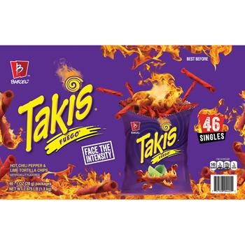 Takis Fuego, 1 oz, 46 Bags/Pack