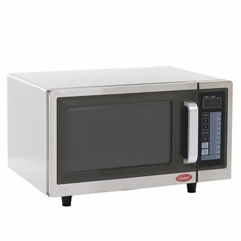 General Foodservice Commercial Microwave, 20 in W x 14 in D x 12 in H, 1 Cubic ft, 120V, 1000 W, Stainless Steel