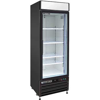 Maxx Cold Refrigerator Merchandiser, Black, Single Door