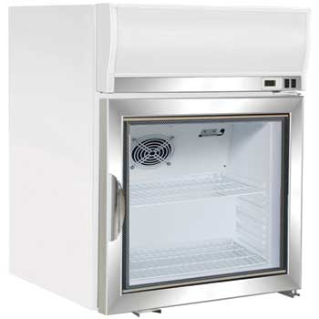 Maxximum Countertop Merchandiser Refrigerator, 2.5 Cu. Ft., White