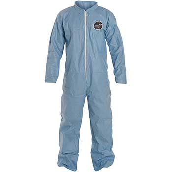 DuPont ProShield&#174; 6 SFR Collared Coveralls, Open Wrists and Ankles, Blue, X-Large, 25/CS