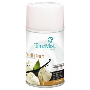 TimeMist Metered Aerosol Fragrance Dispenser Refills, Vanilla Cream, 5.3 oz, 12/Carton