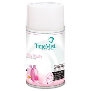 TimeMist Metered Fragrance Dispenser Refills, Baby Powder, 6.6 oz, 12/Carton