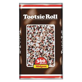 Tootsie Roll&#174; Roll Chocolate Midgees&#174;, 38.8 oz., 360/PK