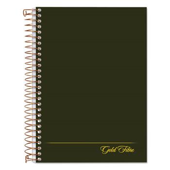 Ampad Gold Fibre Personal Notebook, Medium/College Ruled, 5&quot; x 7&quot;, White Paper, Classic Green Cover, 100 Sheets