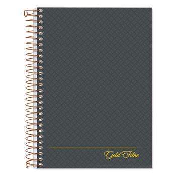 Ampad Gold Fibre Personal Notebook, Medium/College, 5&quot; x 7&quot;, White Paper, Gray Cover, 100 Sheets