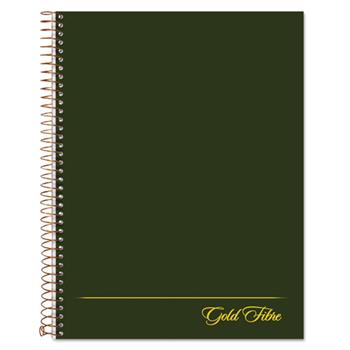 Ampad™ Gold Fibre Wirebound Writing Pad w/Cover, 9-1/2 x 7-1/4, White, Green Cover