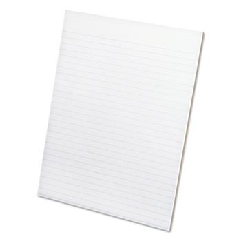 Ampad Glue Top Pads, Ruled, 8.5&quot; x 11&quot;, White Paper, 50 Sheets/Pad, 12 Pads