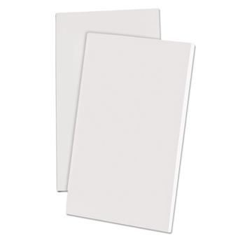 Ampad Scratch Pad Notebook, Unruled, 3&quot; x 5&quot;, White Paper, White Cover, 100 Sheets, 12 Pads/Pack