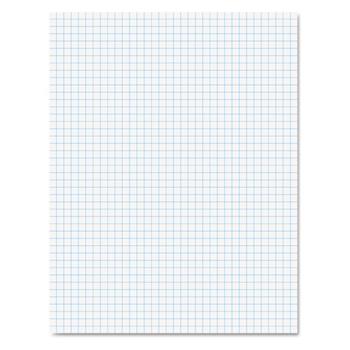 Ampad Pad, Quadrille Ruled, 8.5&quot; x 11&quot;, White Paper, 50 Sheets