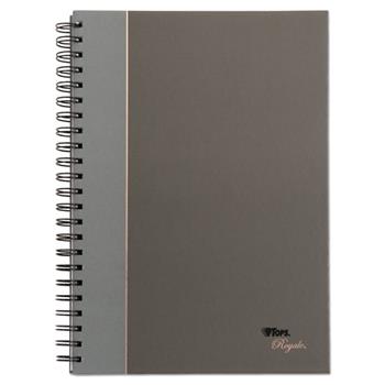 TOPS Royale Wirebound Business Notebook, Wide Paper, 8.25&quot; x 11.75&quot;, White Paper, Gray Cover, 96 Sheets